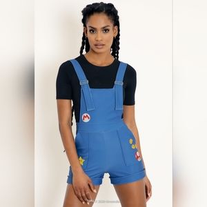 Blackmilk Mario Short Overalls L